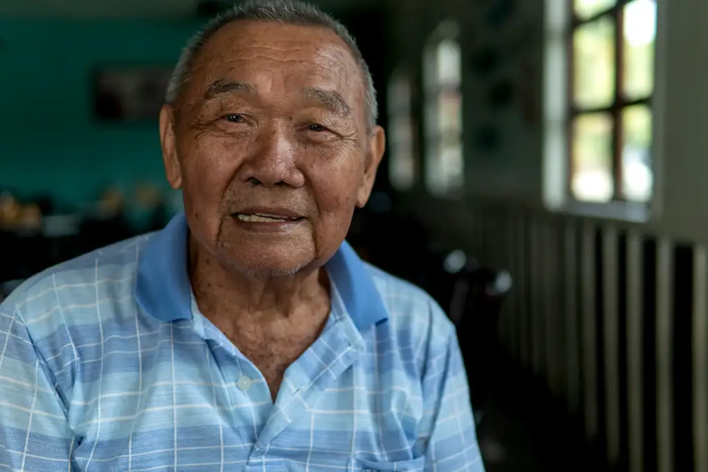 Portrait of local elder Cheah Tian Song